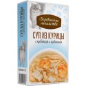 конс. Суп из курицы с креветкой и гребешком пауч 35гр Деревенские лакомства (арт 74501223)