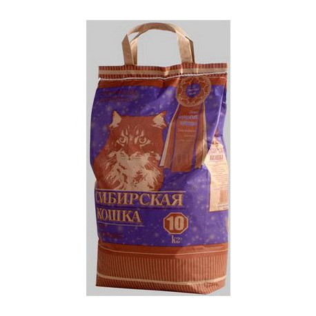 Сибирская кошка напол. Супер (комкующ.) 10 кг 1/2шт