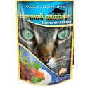 Ночной охотник 100гр. ЖЕЛЕ д/кошек лосось,судак,тунец 1/24