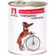 Вкусные потрошки д/собак говядина+печень ж/б 350 гр 1/20 Зоогурман