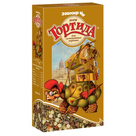 Тортила корм д/сухопутных черепах 170 гр Зоомир